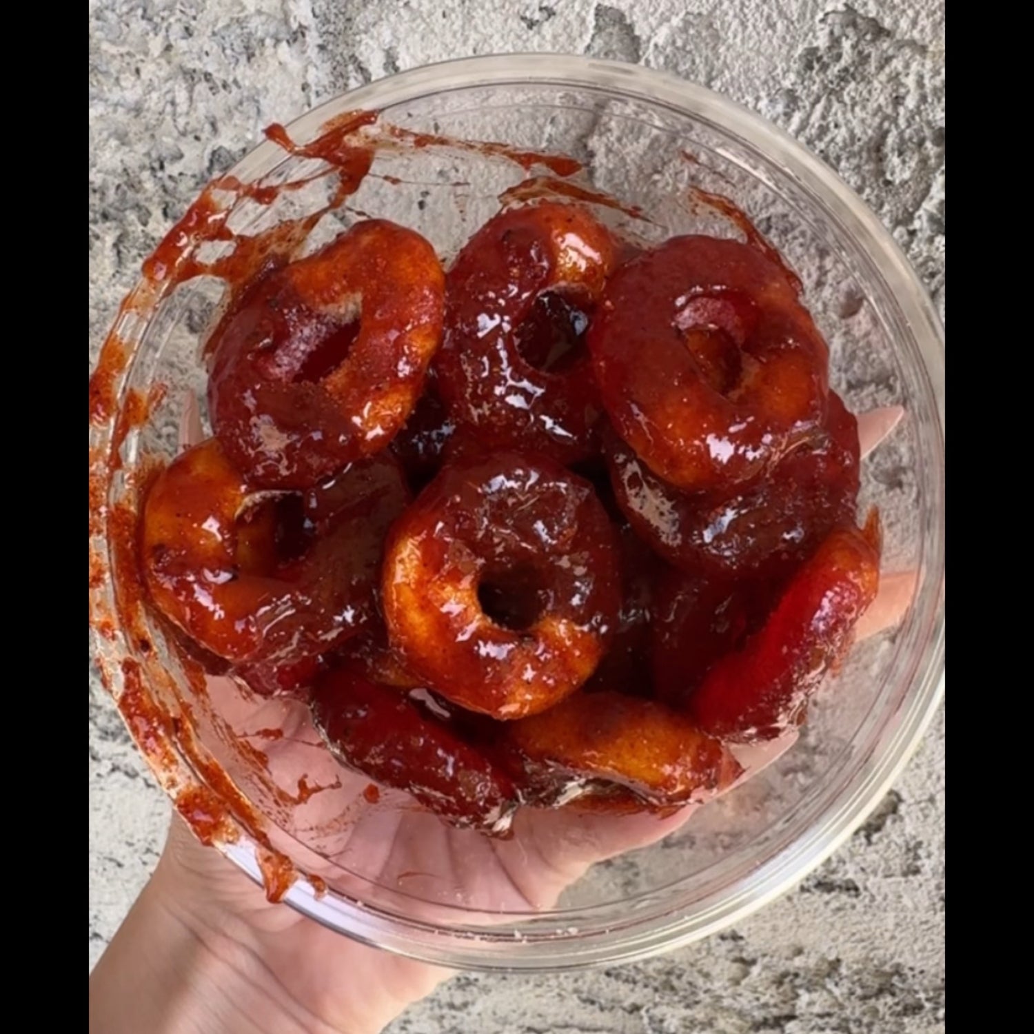 Fire peach rings
